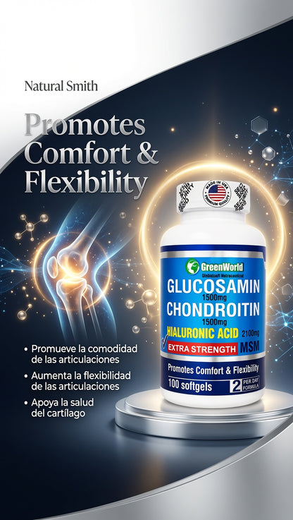 GLUCOSAMINE 1.500 MG + CHONDROITIN 1.500 MG SOF X100 GREEWORLD ia_3