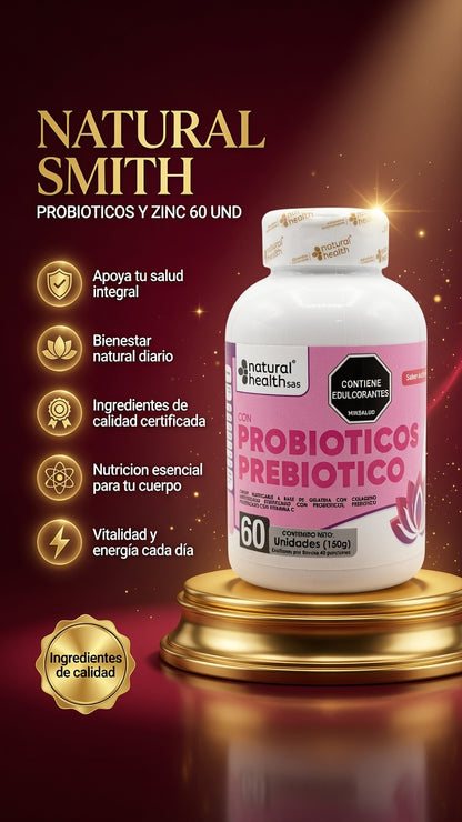 PROBIOTICOS Y ZINC 60 UND NATURAL HEALTH ia_2