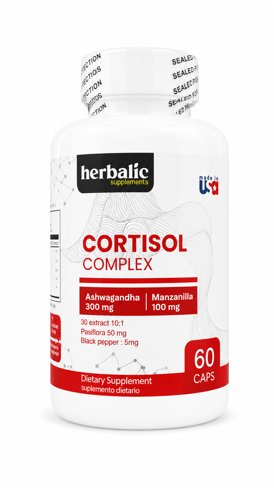 CORTISOL COMPLEX 60CAP HERBALIC principal
