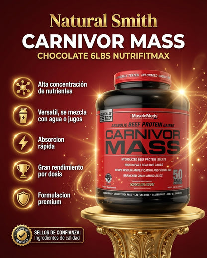 CARNIVOR MASS CHOCOLATE 6LBS NUTRIFITMAX ia_2