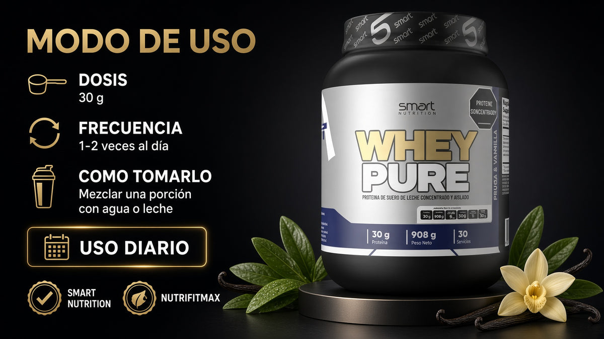WHEY PURE VAINILLA 900GR SMART NUTRITION NUTRIFITMAX ia_4