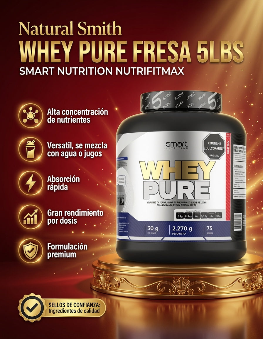 WHEY PURE FRESA 5LBS SMART NUTRITION NUTRIFITMAX ia_2