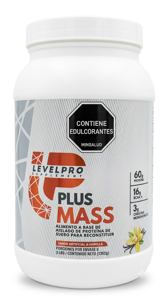 PLUS-MASS VAINILLA 3LBS LEVELPRO NUTRIFITMAX principal