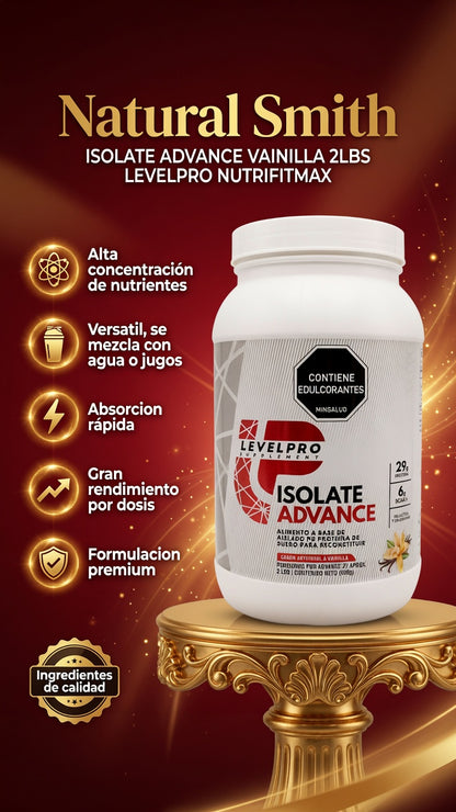 ISOLATE ADVANCE VAINILLA 2LBS LEVELPRO NUTRIFITMAX ia_2