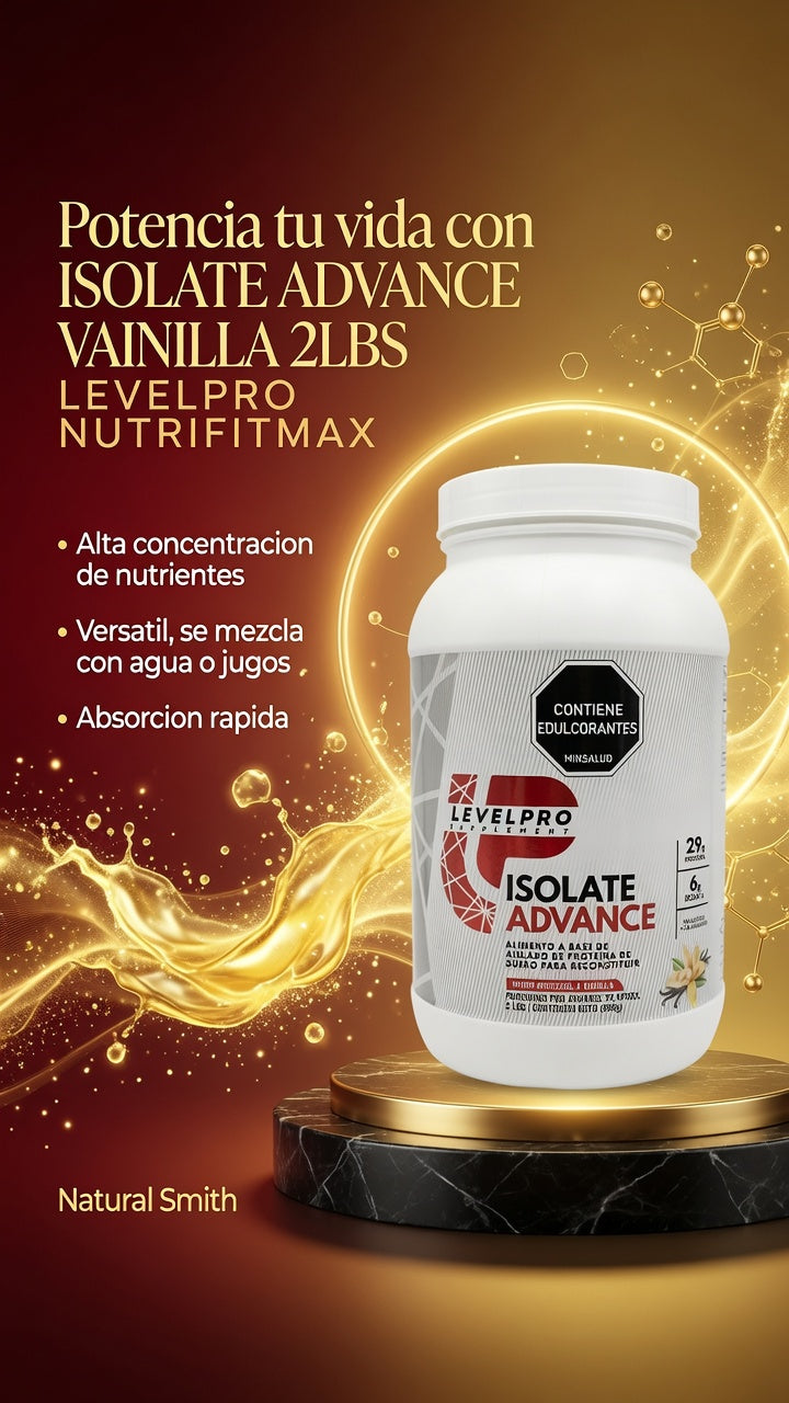 ISOLATE ADVANCE VAINILLA 2LBS LEVELPRO NUTRIFITMAX ia_3