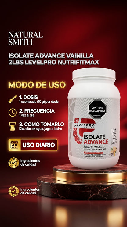 ISOLATE ADVANCE VAINILLA 2LBS LEVELPRO NUTRIFITMAX ia_4