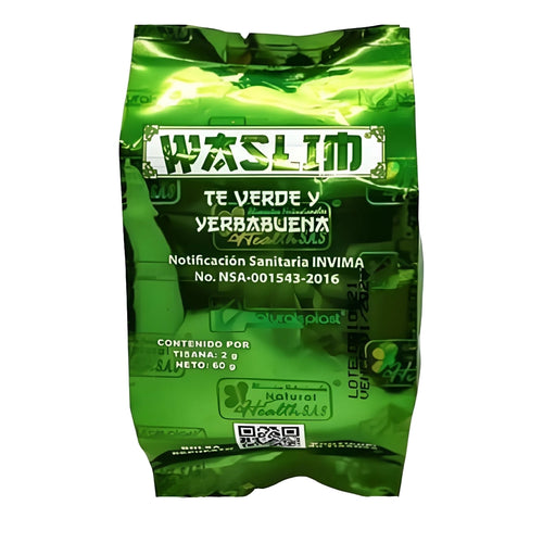 TE VERDE YERBABUENA WASLIM (30 TISANAS). NATURAL HEALTH principal