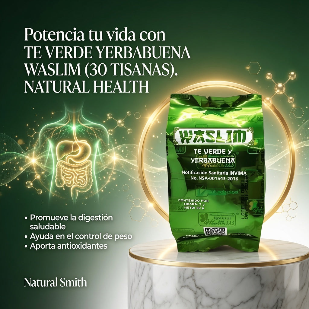 TE VERDE YERBABUENA WASLIM (30 TISANAS). NATURAL HEALTH ia_3