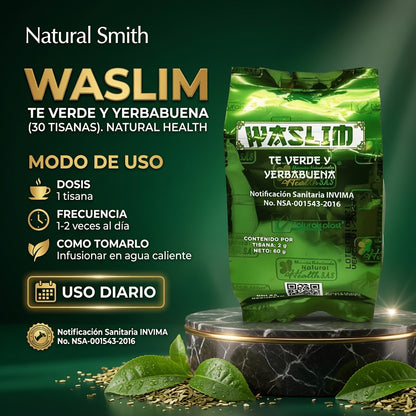 TE VERDE YERBABUENA WASLIM (30 TISANAS). NATURAL HEALTH ia_4
