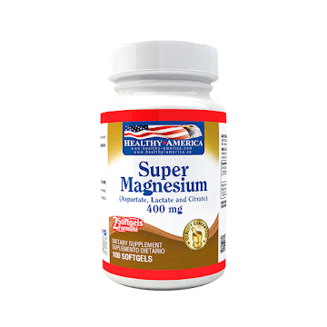 SUPER MAGNESIUM 400 MG SOF X100 HEALTHY AMERICA principal