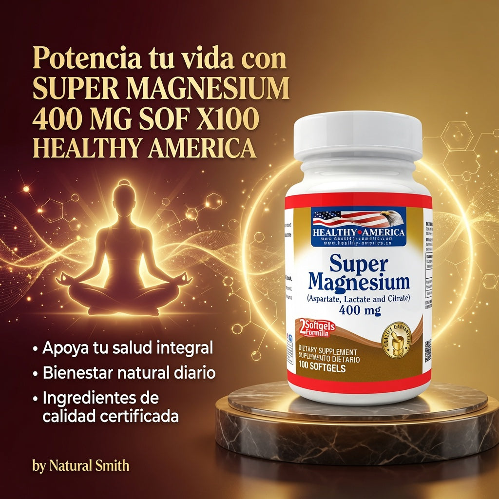 SUPER MAGNESIUM 400 MG SOF X100 HEALTHY AMERICA ia_3
