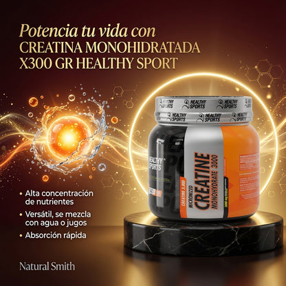 CREATINA MONOHIDRATADA X300 GR  HEALTHY SPORT ia_3
