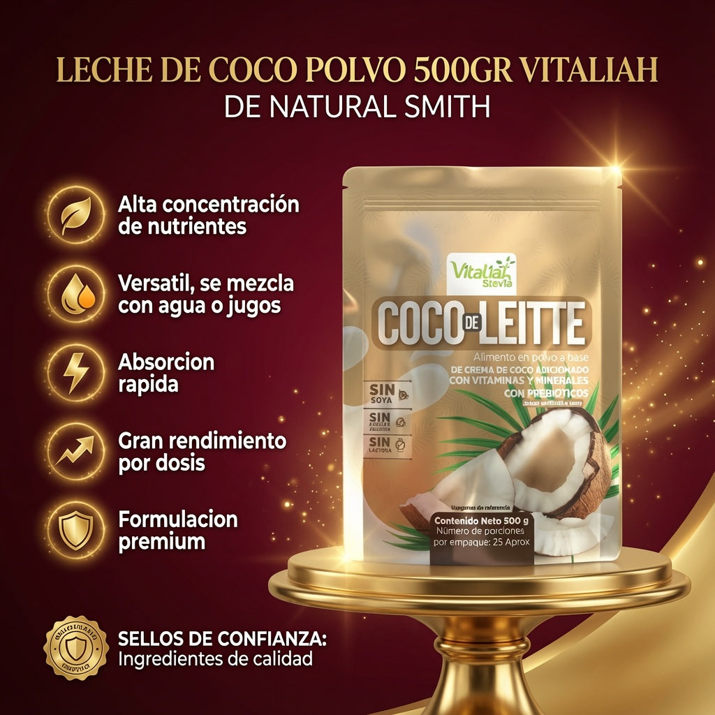 LECHE DE COCO POLVO 500GR VITALIAH ia_2