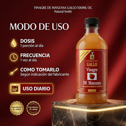 VINAGRE DE MANZANA GALLO 500ML OC ia_4