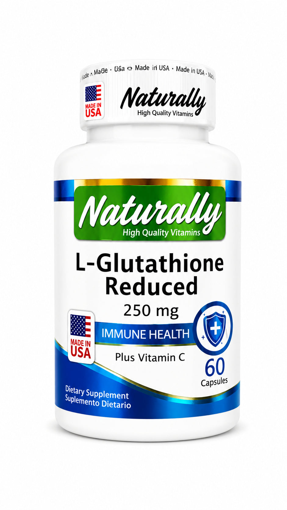L-GLUTATHIONE REDUCED 250MG X60 NATURALLY principal