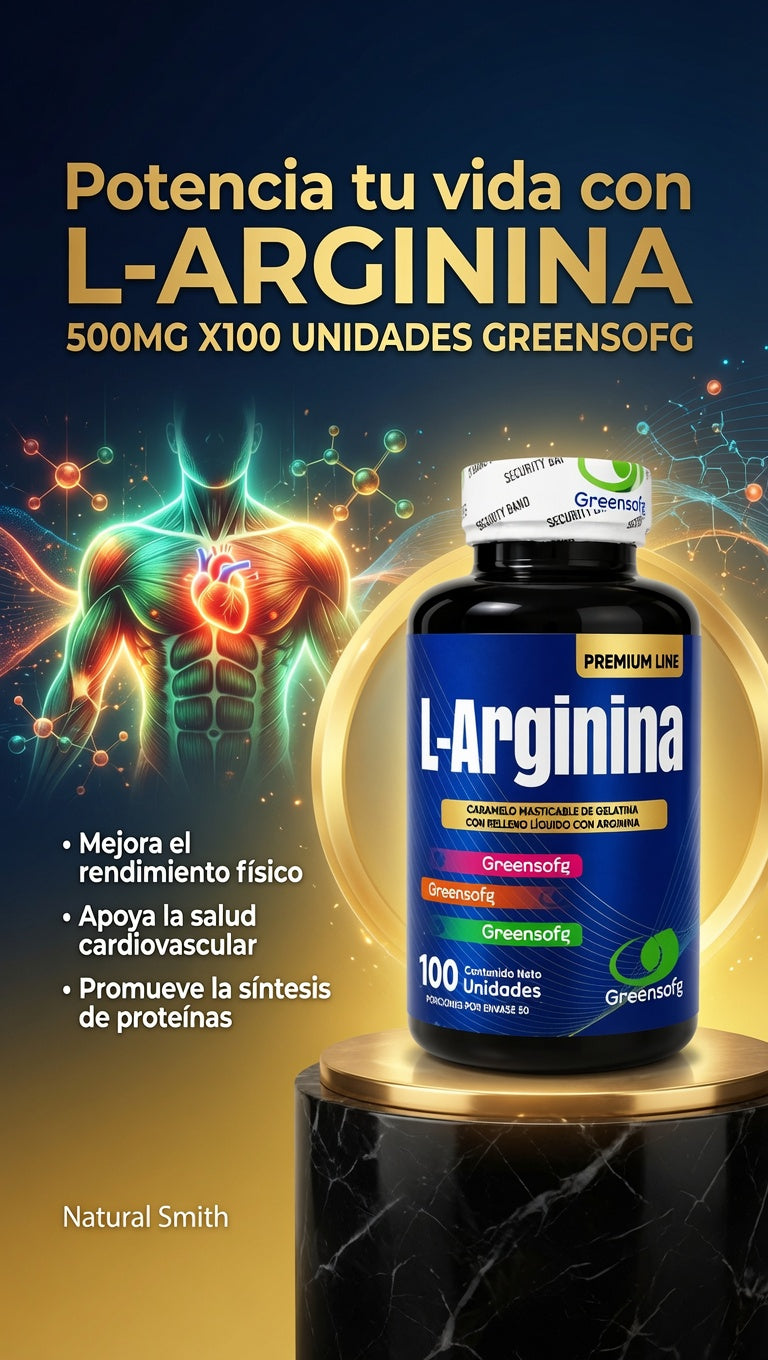 L-ARGININA 500MG X100 UNIDADES GREENSOFG ia_3