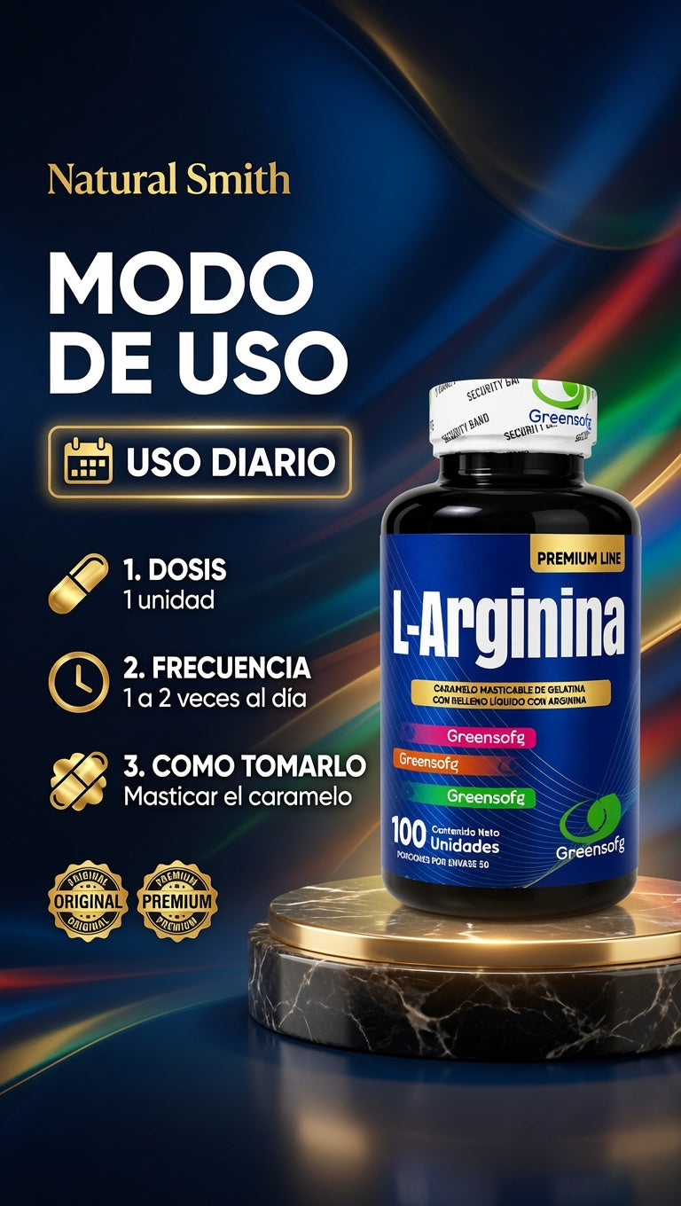 L-ARGININA 500MG X100 UNIDADES GREENSOFG ia_4