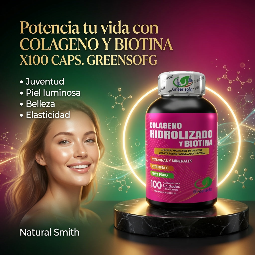 COLAGENO Y BIOTINA X100 CAPS. GREENSOFG ia_3