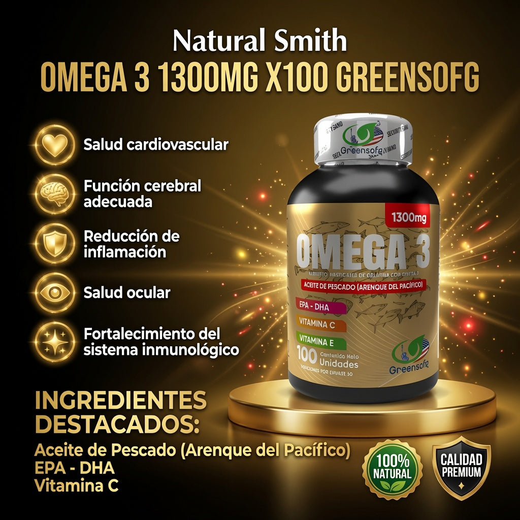 OMEGA 3 1300MG X100 GREENSOFG ia_2