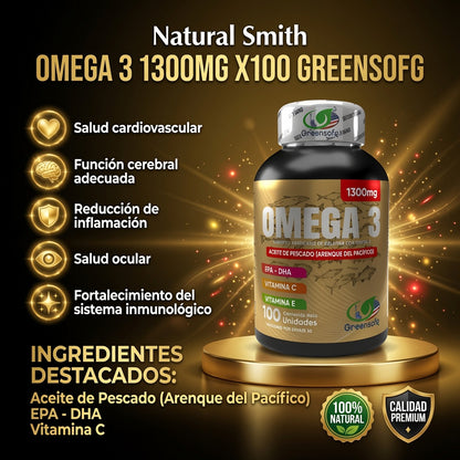 OMEGA 3 1300MG X100 GREENSOFG ia_2