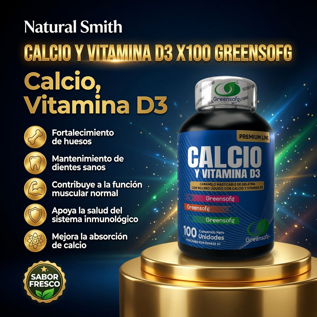 CALCIO Y VITAMINA D3 X100 GREENSOFG ia_2