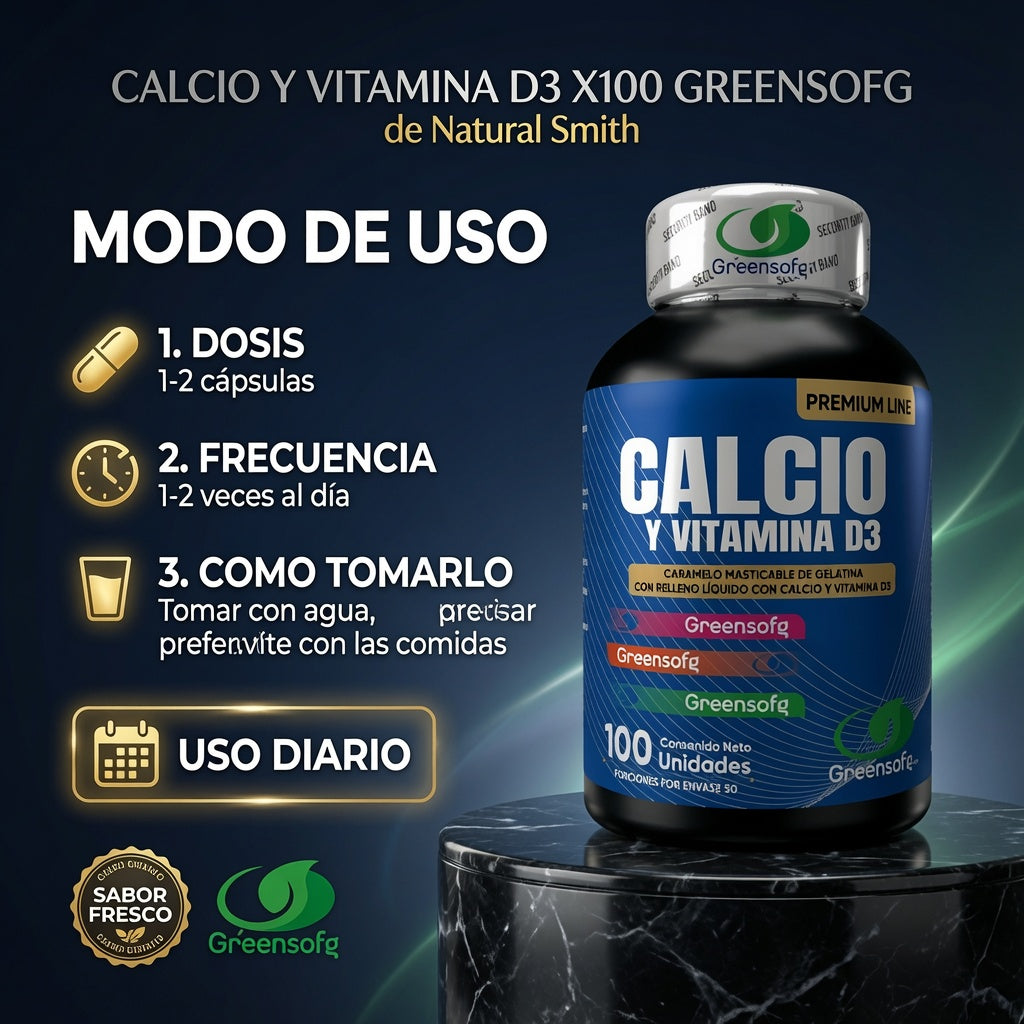CALCIO Y VITAMINA D3 X100 GREENSOFG ia_4