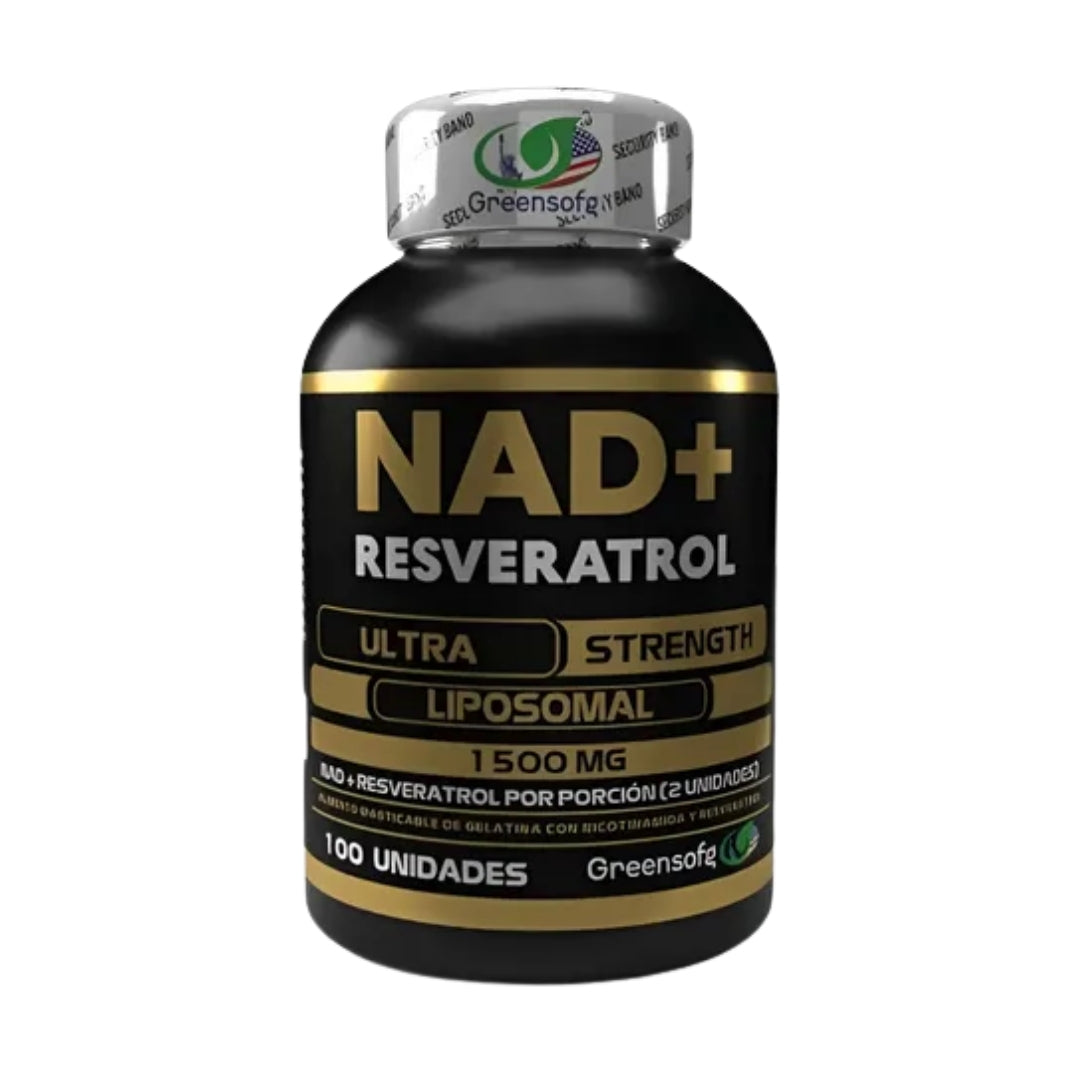 NAD+RESVERATROL X100 GREENSOFG principal