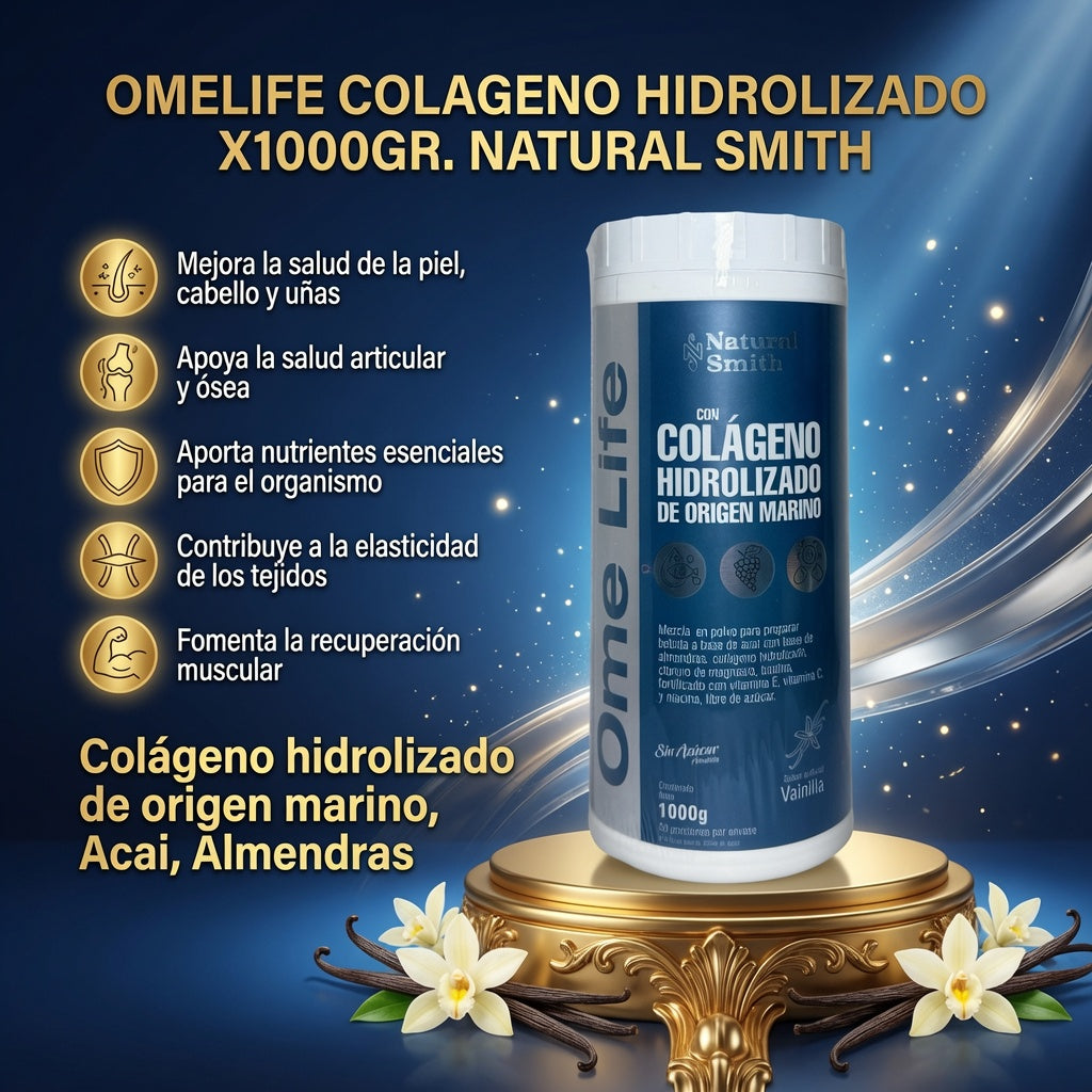 OMELIFE COLAGENO HIDROLIZADO X1000GR. NATURAL SMITH ia_2