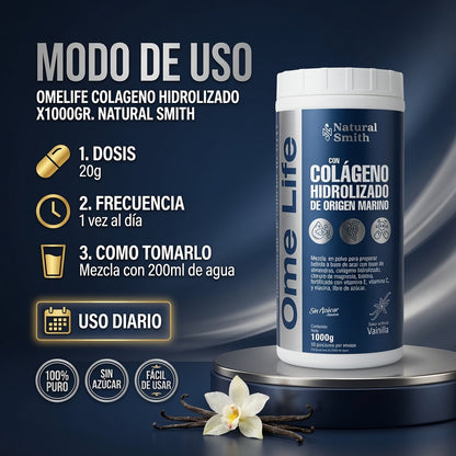 OMELIFE COLAGENO HIDROLIZADO X1000GR. NATURAL SMITH ia_4