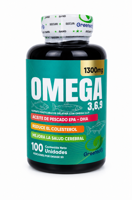OMEGA 3-6-9 1300MG X100 GREENSOFG principal