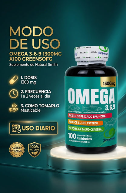 OMEGA 3-6-9 1300MG X100 GREENSOFG ia_4