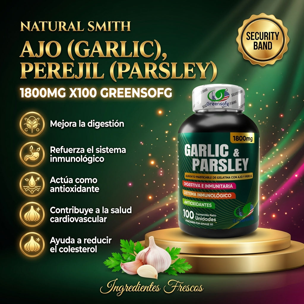 GARLIC Y PARSLEY 1800MG X100 GREENSOFG ia_2
