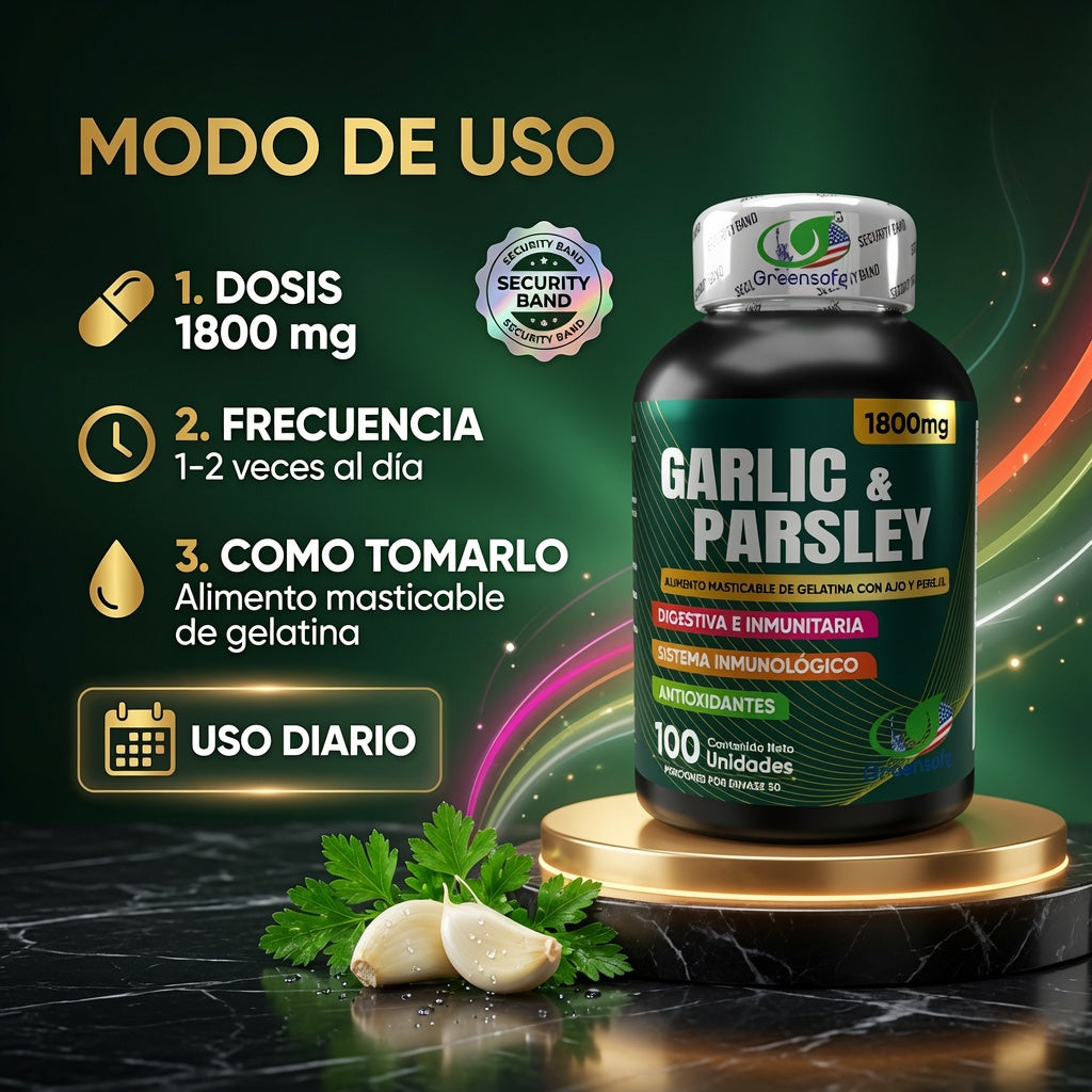 GARLIC Y PARSLEY 1800MG X100 GREENSOFG ia_4