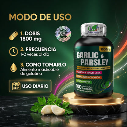GARLIC Y PARSLEY 1800MG X100 GREENSOFG ia_4