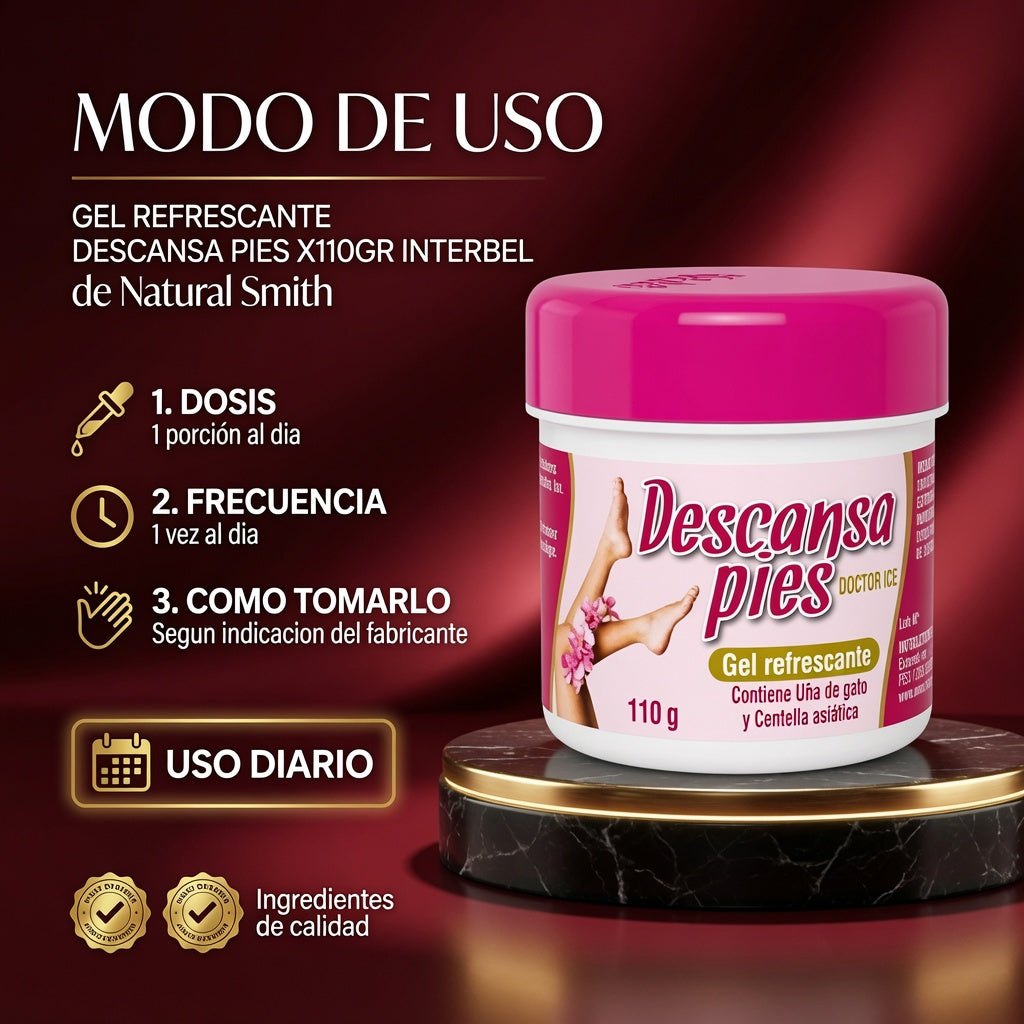 GEL REFRESCANTE DESCANSA PIES X110GR INTERBEL ia_4