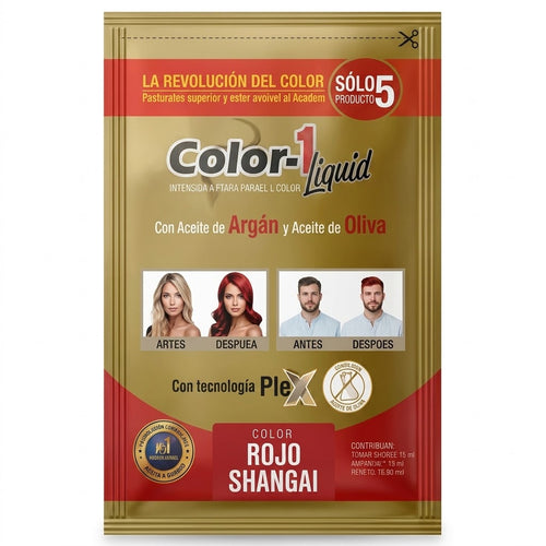 TINTE COLOR-1 ROJO SHANGAI 30ML INTERBEL — SKU 000740