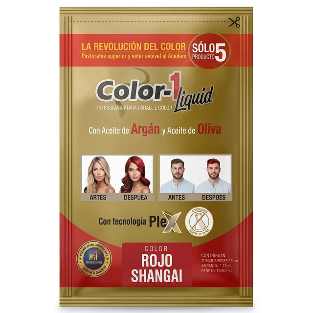 TINTE COLOR-1 ROJO SHANGAI 30ML INTERBEL — SKU 000740