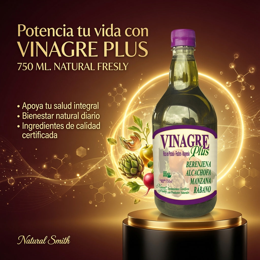 VINAGRE PLUS 750 ML. NATURAL FRESLY ia_3
