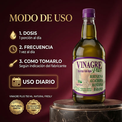 VINAGRE PLUS 750 ML. NATURAL FRESLY ia_4
