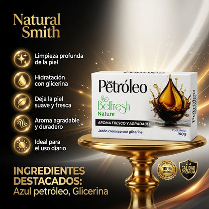 JABON AZUL PETROLEO 100GR BELFRESH ia_2