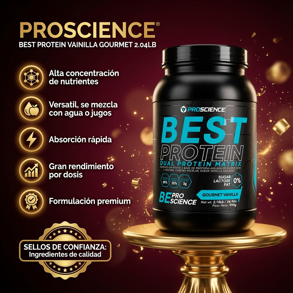 BEST PROTEIN VAINILLA GROUMET 2.04LB PROSCIENCE ia_2