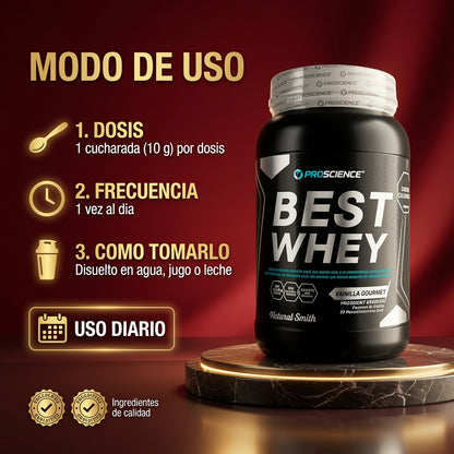 BEST WHEY VAINILLA GOURMET 924GR PROSCIENCE ia_4