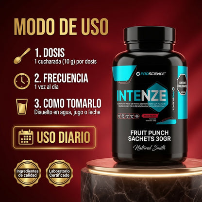 INTENZE FRUIT PUNCH SACHETS 30GR PROSCIENCE ia_4