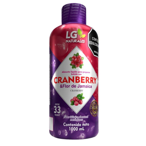 CRAMBERRY Y FLOR DE JAMAICA JARABE 1000ML. LG NATURALS principal