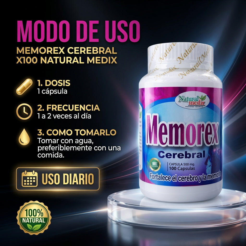 MEMOREX CEREBRAL X100 NATURAL MEDIX ia_4