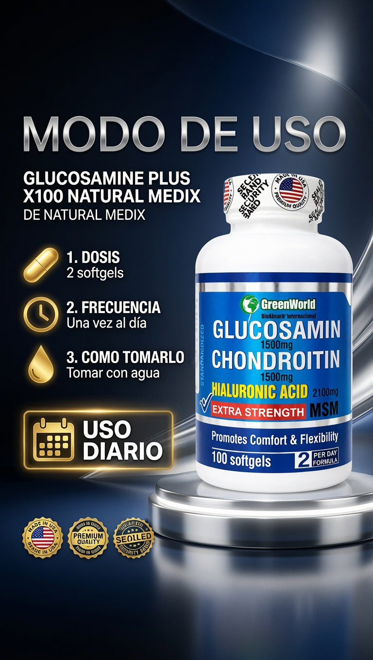 GLUCOSAMINE PLUS X100 NATURAL MEDIX ia_4
