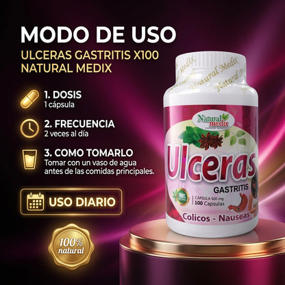 ULCERAS GASTRITIS X100 NATURAL MEDIX ia_4