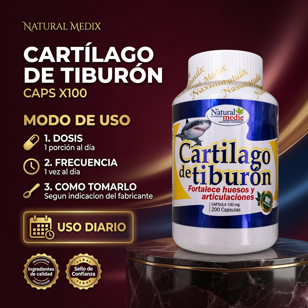 CARTILAGO DE TIBURON CAPS X100 NATURAL MEDIX ia_4