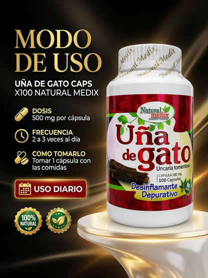 UÑA DE GATO CAPS X100 NATURAL MEDIX ia_4