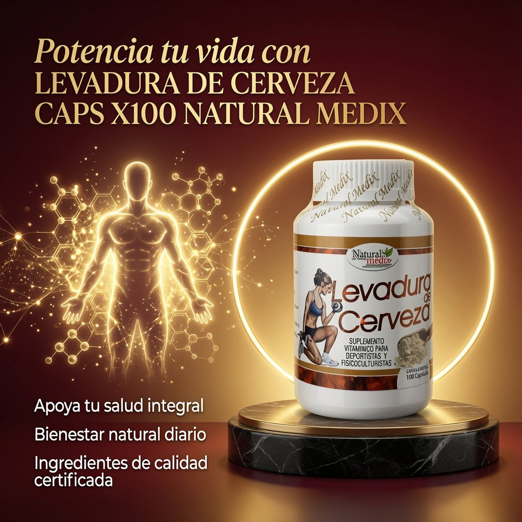 LEVADURA DE CERVEZA CAPS X100 NATURAL MEDIX ia_3